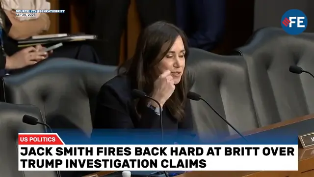 “THAT’S A LIE!” Jack Smith Rips Into Katie Britt Over Trump Investigation | WORLD NEWS | US NEWS
