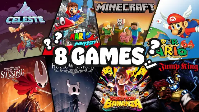 I combined 8 GAMES into ONE SPEEDRUN