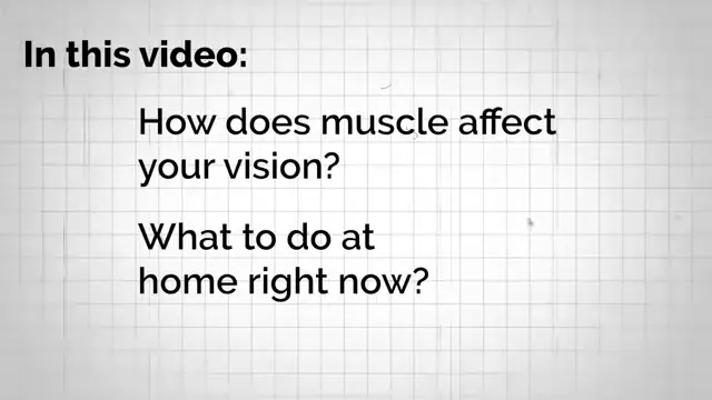 You only need to correct ONE MUSCLE and your vision will be like when you were 20!