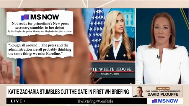 'ROUGH ALL AROUND': See the INSTANT REACTION to Katie Zacharia's 1st WH Press Briefing | Highlights