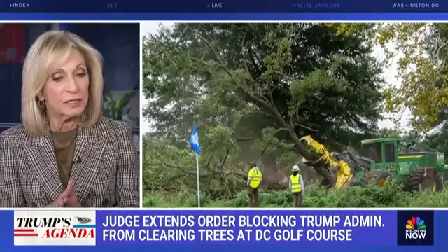 Judge halts Trump administration from clearing trees at D.C. golf course