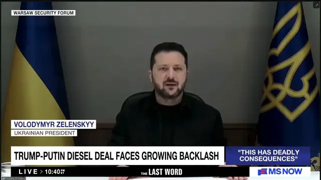 Lawrence: ‘Pathological liar’ Trump pretends Ukraine and Russia agreed to ceasefire