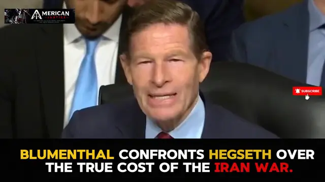 BLUMENTHAL CONFRONTS HEGSETH OVER THE TRUE COST OF THE IRAN WAR