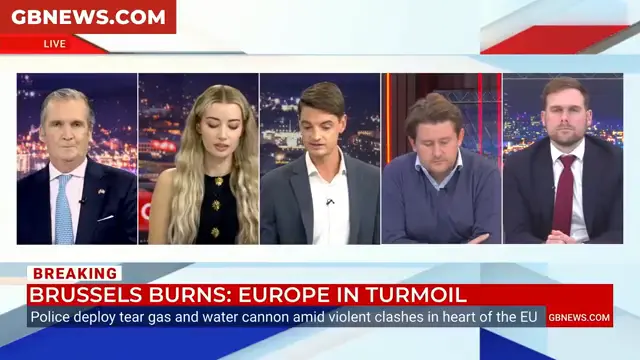 WATCH: Brussels BURNS as RIOTS spread in HEART of EU with violent clashes seen after France fallout
