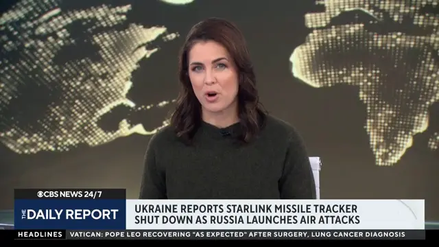 Ukraine reports Starlink missile tracker shut down as Russia launched new air strikes